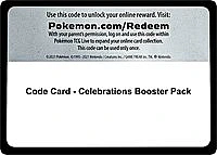 Code Card - Celebrations Booster Pack