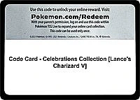 Code Card - Celebrations Collection [Lance's Charizard V]