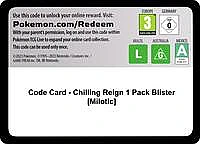 Code Card - Chilling Reign 1 Pack Blister [Milotic]
