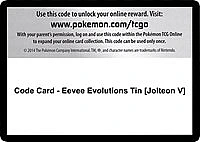 Code Card - Eevee Evolutions Tin [Jolteon V]