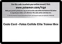 Code Card - Fates Collide Elite Trainer Box