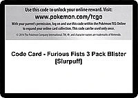 Code Card - Furious Fists 3 Pack Blister [Slurpuff]