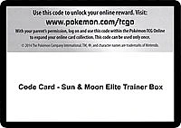 Code Card - Sun & Moon Elite Trainer Box