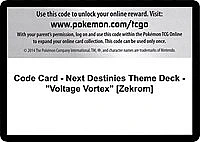 Code Card - Next Destinies Theme Deck - "Voltage Vortex" [Zekrom]