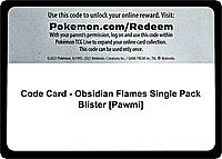 Code Card - Obsidian Flames Single Pack Blister [Pawmi]