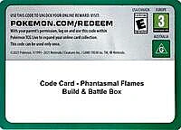 Code Card - Phantasmal Flames Build & Battle Box