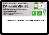 Code Card - Prismatic Evolutions Surprise Box