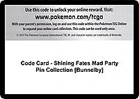 Code Card - Shining Fates Mad Party Pin Collection [Bunnelby]