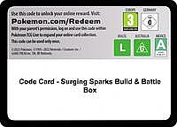 Code Card - Surging Sparks Build & Battle Box