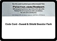 Code Card - Sword & Shield Booster Pack