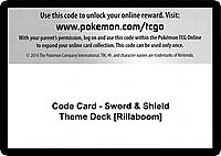 Code Card - Sword & Shield Theme Deck [Rillaboom]