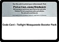 Code Card - Twilight Masquerade Booster Pack