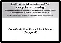 Code Card - Ultra Prism 3 Pack Blister [Porygon-Z]