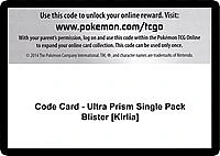Code Card - Ultra Prism Single Pack Blister [Kirlia]