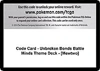 Code Card - Unbroken Bonds Battle Minds Theme Deck - [Mewtwo]