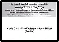 Code Card - Vivid Voltage 3 Pack Blister [Sobble]